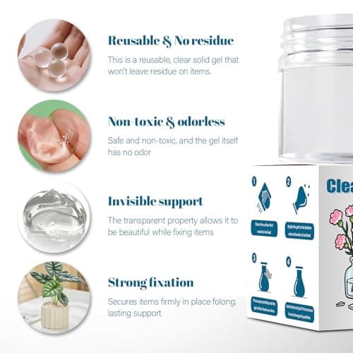 14.08 oz Exhibits Fixing Gel for Museum, Removable Clear Museum Paste Putty Wax, Reusable & No Residue, Fixed Collection Artifacts and Decorations to Prevent Vibration, Falling - Thumbnail 2