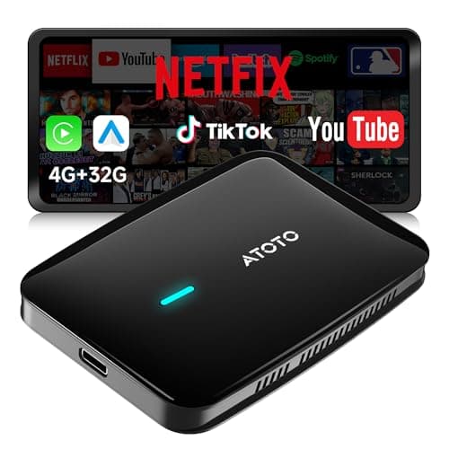 Wireless CarPlay Adapter, Magic AI Box with Dual-WiFi Stability Enjoy Video & Music Apps, Wireless CarPlay Box Compatible with Wired Factory CarPlay & Android Auto, Support for YouTube/Netflix - Image 1