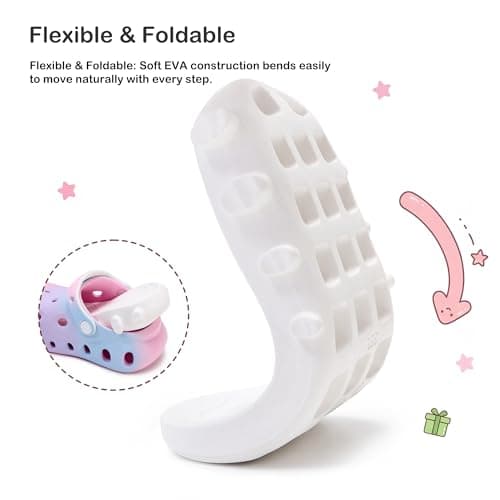 Stelle Garden Clogs for Girls Boys Slip on Sandals Kids Water Shoes Classic Slides Slippers Beach Indoor Outdoor(Little Kids/Big Kids)(Mermaid Ombre, 4MB) - Thumbnail 3