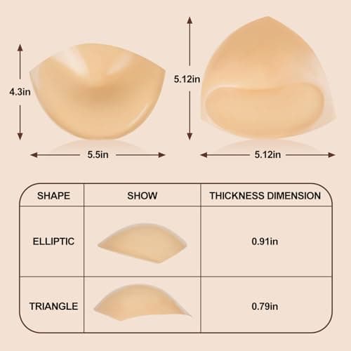 Auteek Double-Sided Sticky Bra Inserts, Invisible Lift Self Adhesive Boob Pads Push up Breast Pads Reusable Washable - Thumbnail 2