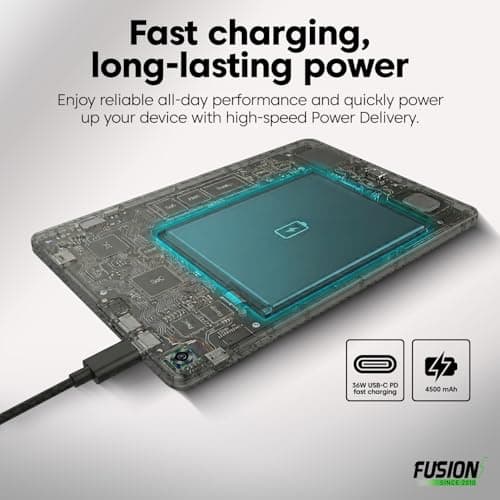 Fusion5 2026 New Version 10.1" Windows 11 Tablet PC - Built in USA - 15th Gen CPU, 12GB DDR5 RAM, 512GB SSD, 10 inch FHD+, Metallic, 158% Faster Than the Old Version of Our Windows Tablet Computer - Thumbnail 6