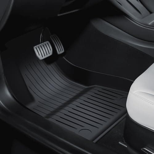 CARENTR 2021-2023 Tesla Model 3 Highland Floor Mats, Custom-Fit All-Weather TPE Full Set with Cargo Liner & Trunk Mat Accessories (2021-2023 Model 3 Full Floor Mat Kit Set of 6) - Thumbnail 3