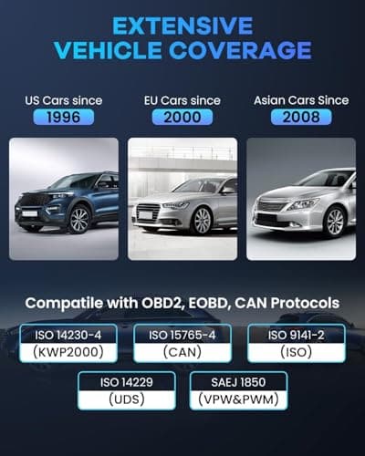 MUCAR CDE900 OBD2 Scanner, ABS,SRS,TCM,ECM System Car Code Reader Diagnostic Scan Tool, 4 Inches Touchscreen, Cover 106 Brands, FCA Autoauth, Wireless Update - Thumbnail 6