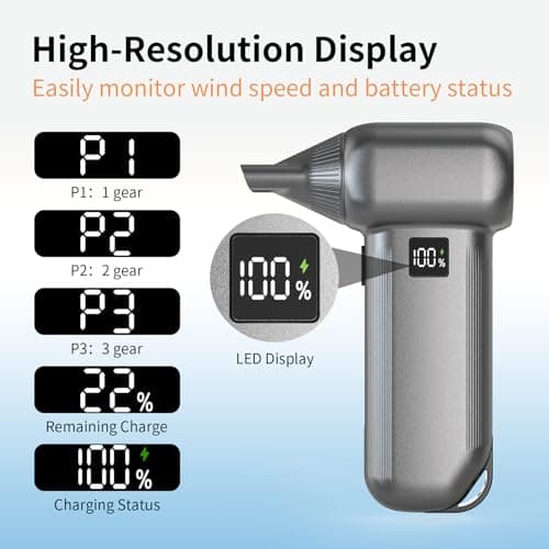 RNOAWIO 150000RPM Turbo Blower Electric Air Duster - Thumbnail 3