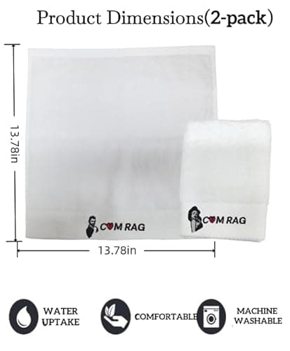 Carastora This 2-Pack Towel Set Makes a Thoughtful Gift for Couples and Special Occasions Like Anniversaries or Valentine’s Day. Soft, Durable, and Breathable, They’re Perfect for Daily Bathroom use. - Thumbnail 6