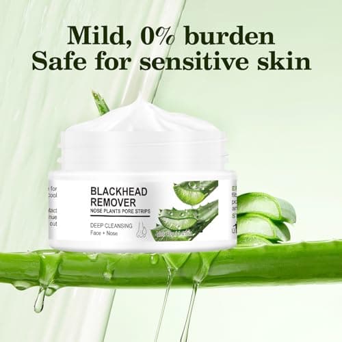 Nose Strips Blackheads Remover, Deep Cleansing Nose Plants Pore Strips Blackhead Remover Strips with Salicylic Acid, Black Head Remover Strips Peel off Mask Nose Strip Skincare for All Skin - Thumbnail 5