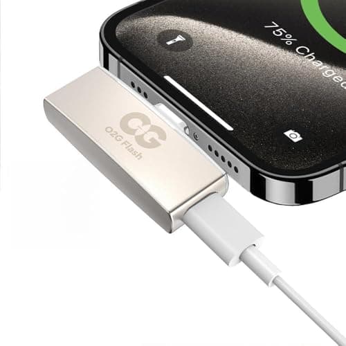Photo Stick 128GB, USB 3.0 Flash Drive, Type-C Dual Connector with Charging Port, Charge While Backing Up, External Storage Compatible with iPhone, iPad, Android, PC