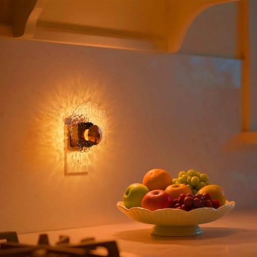 L LOHAS LED Shell Night Light, Night Lights Plug into Wall, Color Changing Nightlight RGB, Light Sensor, Plug in Night Light Home Decor for Kids Gifts, Holiday, Hallway Bedroom Kids Room, 1 Pack - Thumbnail 5