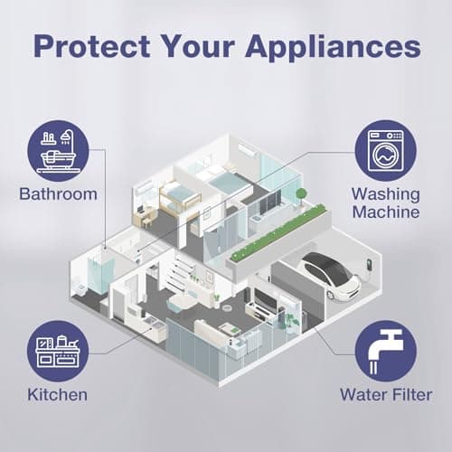 SimPure Whole House Water Filter System, 2 Stages Clear Home Water Pre-Filtration with Carbon and Sediment Filters, Reduce Odor, Chlorine, Taste, Iron, 1" NPT Brass Port, BPA Free(DB10C-2) - Thumbnail 6