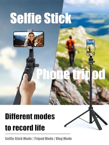 Jishane 70" Camera Tripod for GoPro Stand, Extendable Action Camera Tripod for GoPro Max2/ Hero13/12/11/10 DJI OSMO Pocket 3 & Action 6/5 pro/4, Insta360 X5/X4 - Thumbnail 6