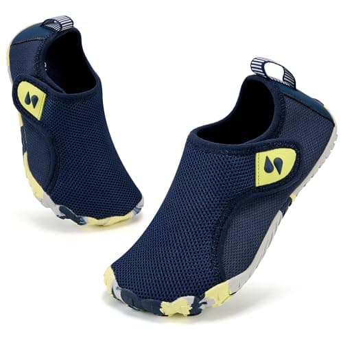 Stelle Toddler Water Shoes for Kids Girls Boys Swim Beach Hiking Pool Camping Essentials Non-Slip Barefoots（Navy，3ML） - Image 1