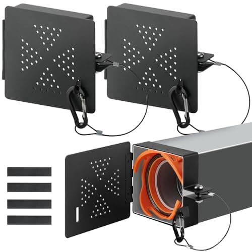 2 Pack Aluminum RV Bumper End Cap Fits 4-Inch Bumpers, RV Sewer Hose Storage Cap with Vent Holes, Outdoor RV Sewer Cap for Travel Trailer, RV & Camper - Image 1