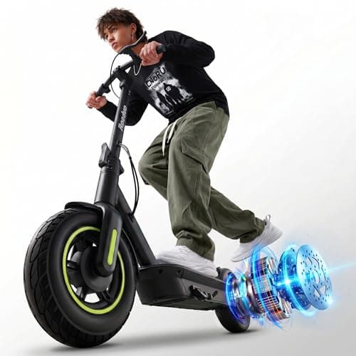 Roadvo Electric Scooter for Adults, 10" Pneumatic Tires Foldable Electric Scooter, 700W Peak Motor Escooter, Up to 20MPH, 30 Miles Range, Rear Wheel Drive, 265lbs Max Load, UL2272 Certified - Image 1