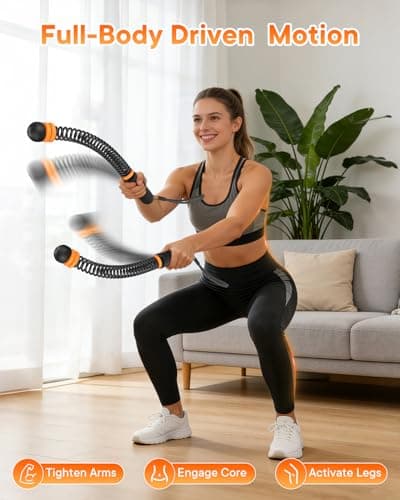 Weighted Ropeless Battle Ropes — 3 Pack Adjustable Portable Ropeless Battle Ropes for Home Gym, Workout Exercise Rope for Low-Impact Workout, HIIT and Low-Impact Aerobic Training for Men & Women - Thumbnail 6