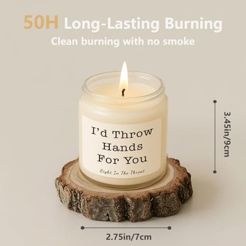 Gifts for Women, Birthday Gifts for Women, Unique Friendship Gift for Womens, Best Friend, Her, Sister, Bestie, Girlfriend, Mom, Funny Scented Candle with Replaceable Stickers - Thumbnail 6