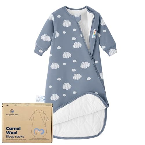 kaiya baby Unisex Sleeping Bag for Babies and Toddlers 2.5 Tog Sleep Sack 0-6Months, Long Sleeve Sleep Sack, Wearable Blanket Baby, One Piece with Sleeves, Gifts for Baby