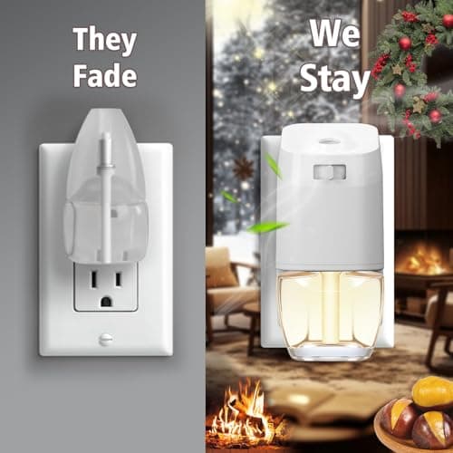 Plug In Refills Air Freshener, Summer Scents with Fireside Ember, Winter Morning, Roasted Chestnuts, Christmas Wreath - 12 Count, 7.92 Fl Oz - Compatible with Air Wick & Glade, Not for Glade Plus - Thumbnail 5