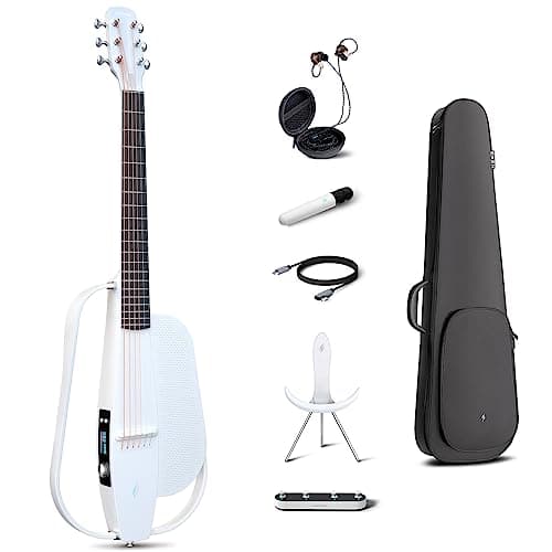 Enya NEXG 2 Acoustic-Electric Guitar Carbon Fiber Travel Smart Audio Guitar with 50W Wireless Speaker, Wireless Microphone, Hi-Fi Monitor Earphones, Footswitch, Charging Stand, and Gigbag - Image 1