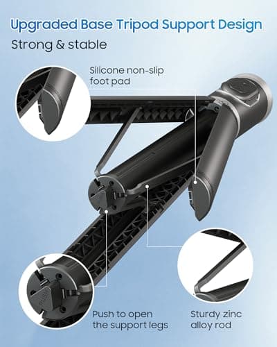 ACKIMA 67" Selfie Stick Tripod, All in One Phone Tripod with Wireless Remote, Extendable Compact Tripods Portable Travel Stand for iPhone Android Selfie/Video Recording/Live Stream/Vlog - Thumbnail 3