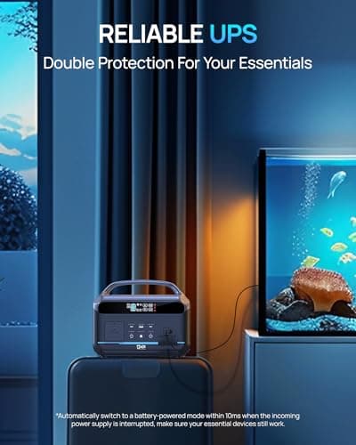 Daran portable station 600W(peak 1200W)with 100w solar panel,576Wh Small Lightweight Portable generator,100w usb-c pd output,1hr fast charging,1 AC Outlet,power bank for camping,spring outdoor use - Thumbnail 5