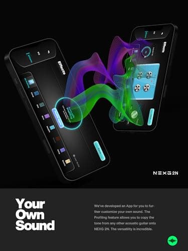 Enya Acoustic-Electric Carbon Fiber Classical Nylon String Travel Guitar NEXG 2N with 50W Wireless Speaker, Thickened Gig Bag, Footswitch Pedal, Charging Cable, Adjusting Wrench - Thumbnail 6