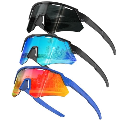 KALIYADI Polarized-Kids-Sunglasses Youth Baseball Sunglasses: Cycling Running for Boys Girls UV400 Protection Age 6-14 - Image 1