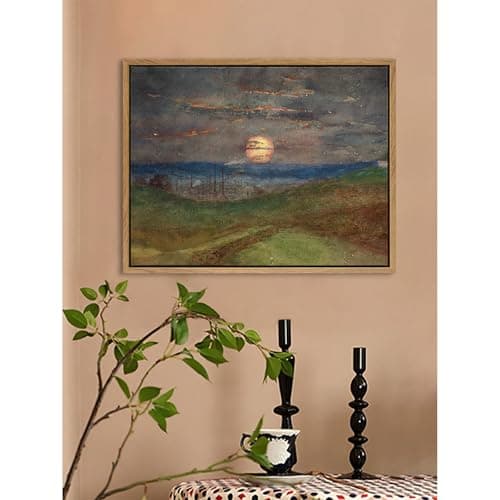 DAJONART Vintage Floating Frame Canvas Wall Art, Landscape Sunset Prints Painting Picture Wall Decor for Living Room,Home Christmas Decor Gift,11"x14" - Thumbnail 6