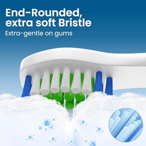 Harobey Replacement Toothbrush Heads 10 Pack Compatible with Bitvae Daily D2 Rechargeable Toothbrush, for D2 Toothbrush Heads Refills, White - Thumbnail 4