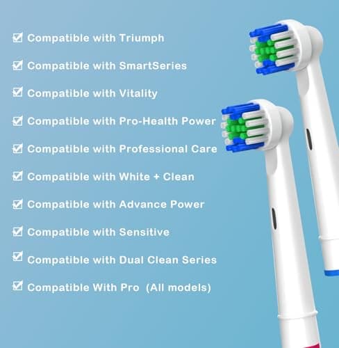 Electric Toothbrush Replacement Heads 16 Pack/Compatible Oral B Braun Replacement Brush Heads/Compatible Oral B Replacement Brush Heads - Thumbnail 5