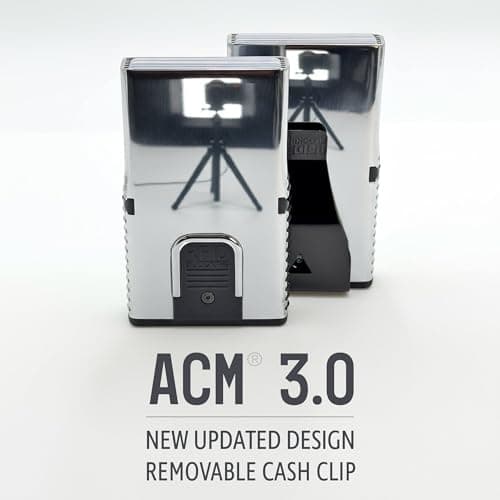 ACM 3.0 Solid Aluminum RFID Blocking Wallet - Premium Metal Wallet with Exact Card Selection, Scratch Free Card Storage, Removable Cash Clip (Trophy Polished) - Thumbnail 4