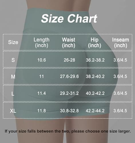 Sorfneo Women's Workout Impact Shorts 3.6" /4.5" Scrunch Butt Lifting Gym Shorts Yoga Running Biker Green - Thumbnail 4