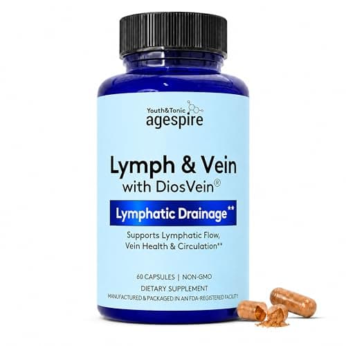 Youth & Tonic Lymphatic Drainage, Circulation, Diosmin Hesperidin 60 Pills - Image 1
