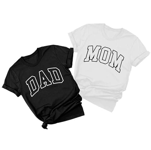 Mom and Dad Shirts Pregnancy Announcement Tshirts Couple Matching Outfits Pregnancy Reveal Mother Fathers Day Tee - Image 1