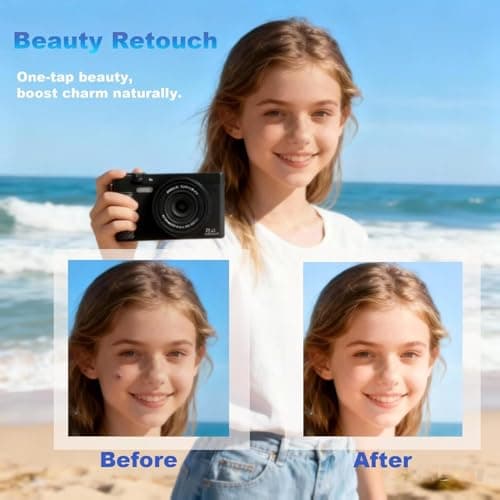 4K Vlogging Camera with 31 Filters & 64MP - 180° Flip Screen Digital Camera for YouTube with WiFi, 18X Zoom, Macro & Wide-Angle Lenses - Complete Travel Kit for Beginners, Teens - Thumbnail 5