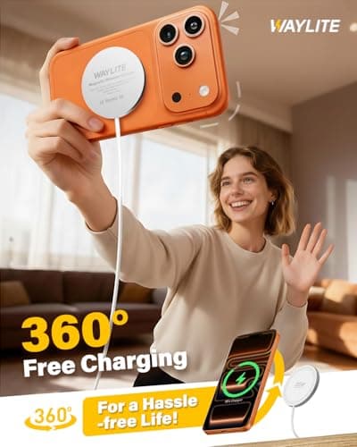 25W Magnetic Wireless Charger, 10FT Fast Charging Pad Wireless Charge for iPhone 17 16 /AirPods3/2/Pro/for Galaxy S26 Ultra/Pixel 10 Series, Portable Charger for Desk& Travel(2Pack,White) - Thumbnail 6