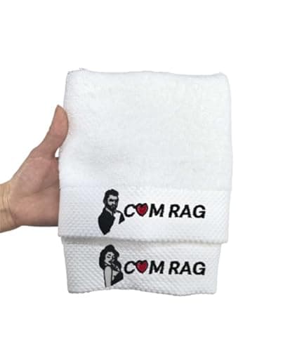 Carastora This 2-Pack Towel Set Makes a Thoughtful Gift for Couples and Special Occasions Like Anniversaries or Valentine’s Day. Soft, Durable, and Breathable, They’re Perfect for Daily Bathroom use. - Image 1