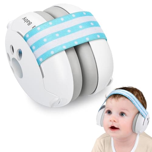 Laudexua Baby Ear Protection, Noise Cancelling Headphones for Babies and Toddlers Up to 36 Months, Comfortable Infant Ear Muffs for Effectively Hearing Protection & Help Sleep (Blue) - Image 1