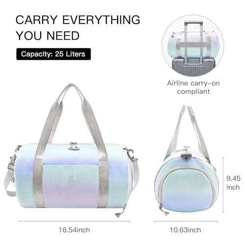 STELLE Dance Bag for Girls Ballet Bag Gifts for Girls Waterproof Sports Gymnastics Bag with Shoe Compartment Cheer Duffle Bag(LM1,F) - Thumbnail 6