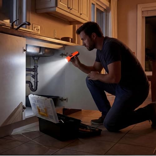 ETENWOLF L2 Rechargeable Flashlight USB-C,6 Light Modes,Flat Flashlight with Red Beam,Super Bright LED Flash Light,Lightweight Handheld Flashlight for Home Camping Emergency Gift(Vivid Orange) - Thumbnail 6