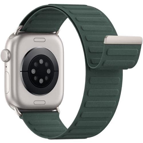 Magnetic Sport Bands Patented Compatible with Apple Watch Band 49mm 46mm 45mm 40mm 44mm 38mm 41mm 42mm for Men Women, Nylon Strap Replacement for iWatch Ultra/3/2/1 Series 11 10 9 8 7 6 5 4 3 2 1 SE - Image 1