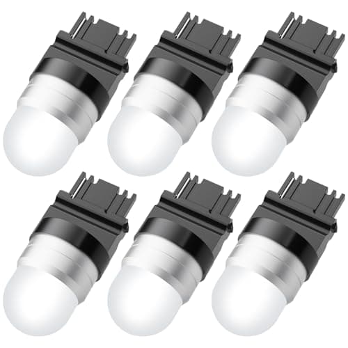 Noobibaba 3156 LED Bulb S8 Wedge LED Bulb, 12V 24V 2W 3156 S8 Landscape Light Bulbs for Outdoor Pathway Driveway Lights, 15W Halogen Bulbs Replacement Warm White 2700K 6-Count - Image 1