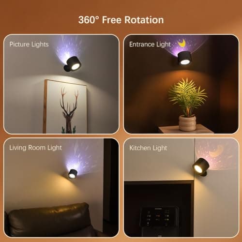 Choudao LED Reading Light and Wall Lamp, Rechargeable with Remote - Thumbnail 2