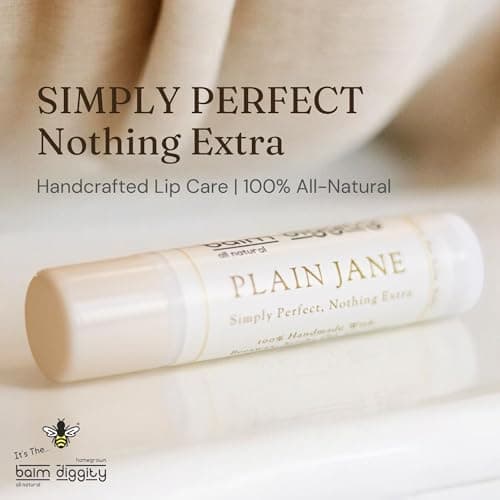 It's The Balm Diggity Plain Jane Unscented Lip Balm - Clean Natural Lip Care - Simple Ingredient Formula with Beeswax, Jojoba Oil, Coconut Oil, Shea Butter - Smooth Everyday Moisture - 2 Pack - Thumbnail 2