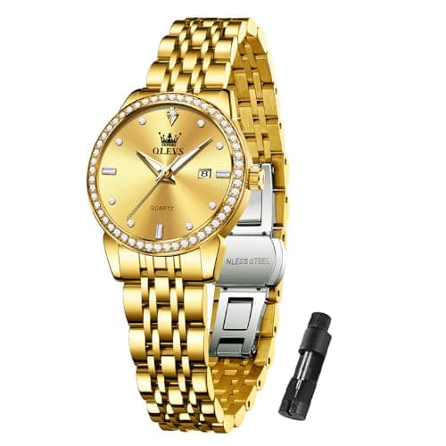 OLEVS Watch Women Small Dial Diamond Watches for Women Waterproof Stainless Steel Ladies Watches Analog Womens Watches Fashion Luxury Dress Reloj para Muje - Image 1