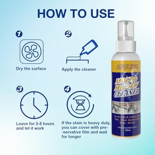 APULITO Household Cleaner Gel for Stains – Long-Lasting Bathroom, Kitchen, Sink & Tile Shower Stain Cleaner 5oz-3Pack - Thumbnail 6