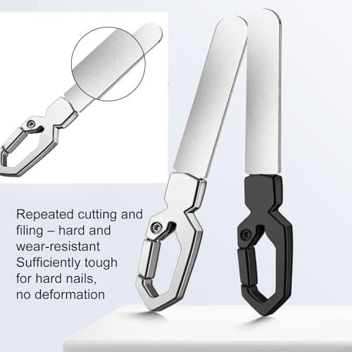VISDOLL Stainless Steel Double Sided Nail File - Professional Metal Fingernail Toenail Tool for Men (Thick Nails) & Women, Washable Reusable Durable with Travel-Friendly Leather Case, Home & Salon Use - Thumbnail 3