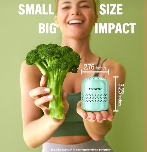 FLAWNT Refrigerator Deodorizer - Long Lasting Fridge Odor Eliminator and Smell Absorber, No Need Baking Soda Replacement, Works as Freezer Freshener & Organizer Accessory Green - Thumbnail 4