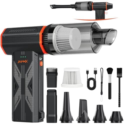 JUFINX F32MAX Compressed Air Duster-150,000RPM Super Power Electric Air Duster and Vacuum Cleaner & Bag Vacuum Sealer 3-in-1，for PC Keyboard Cleaning, Car Interior Cleaning. - Image 1