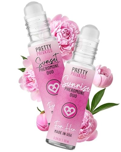 Pretty Privates 2 Pack Pheromone Perfume Oil for Women – Light, Unscented Roll-On with Gentle, Skin-Friendly Formula – Designed for Everyday Confidence and Freshness – 10ml Elegant Travel Size - Image 1