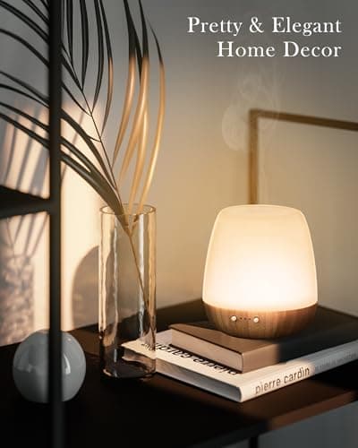 Onaboviva Essential Oil Diffuser -2.4MHz Ultrasonic Glass Diffuser for Home&Commercial,180ml, Pulse&Continuous Mist, 1/3/8H Timer, Waterless Auto-Off, Silent (≤25dB), Aromatherapy Diffuser with Light - Thumbnail 2